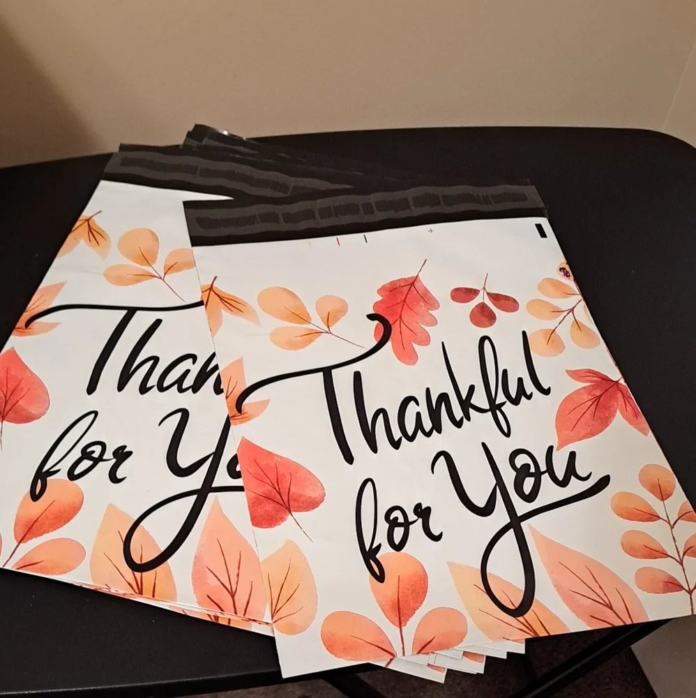 15 ct Thankful For you 10x13 Polymailers